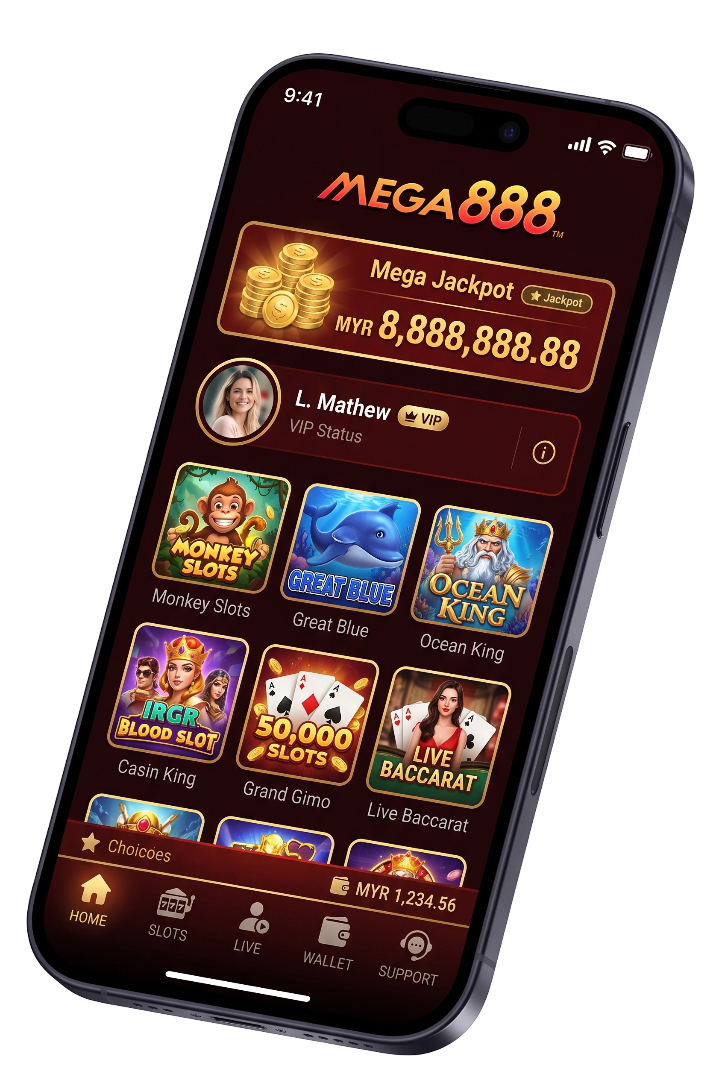 Mega888 app interface preview